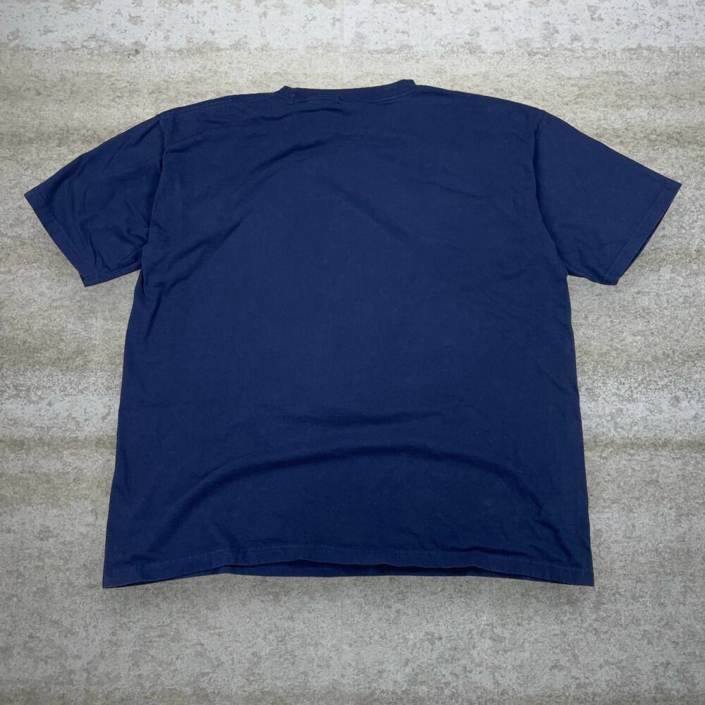 Vintage 90s Looney Tunes Shirt Mens XL Navy Blue Subtle Logo Cotton Short Sleeve - Picture 2 of 4